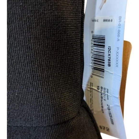 Sz 10 Bisou Bisou Elegant Black Peplum Sheath Dress with Lace Bodice - Picture 4 of 7